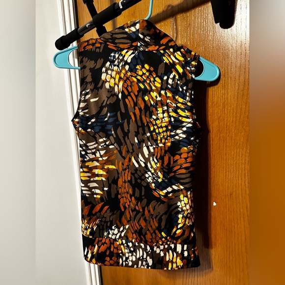 Mock Neck Wear to Work Professional Blouse Petite Small - Picture 2 of 4